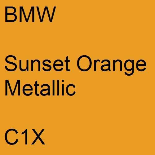 BMW, Sunset Orange Metallic, C1X.